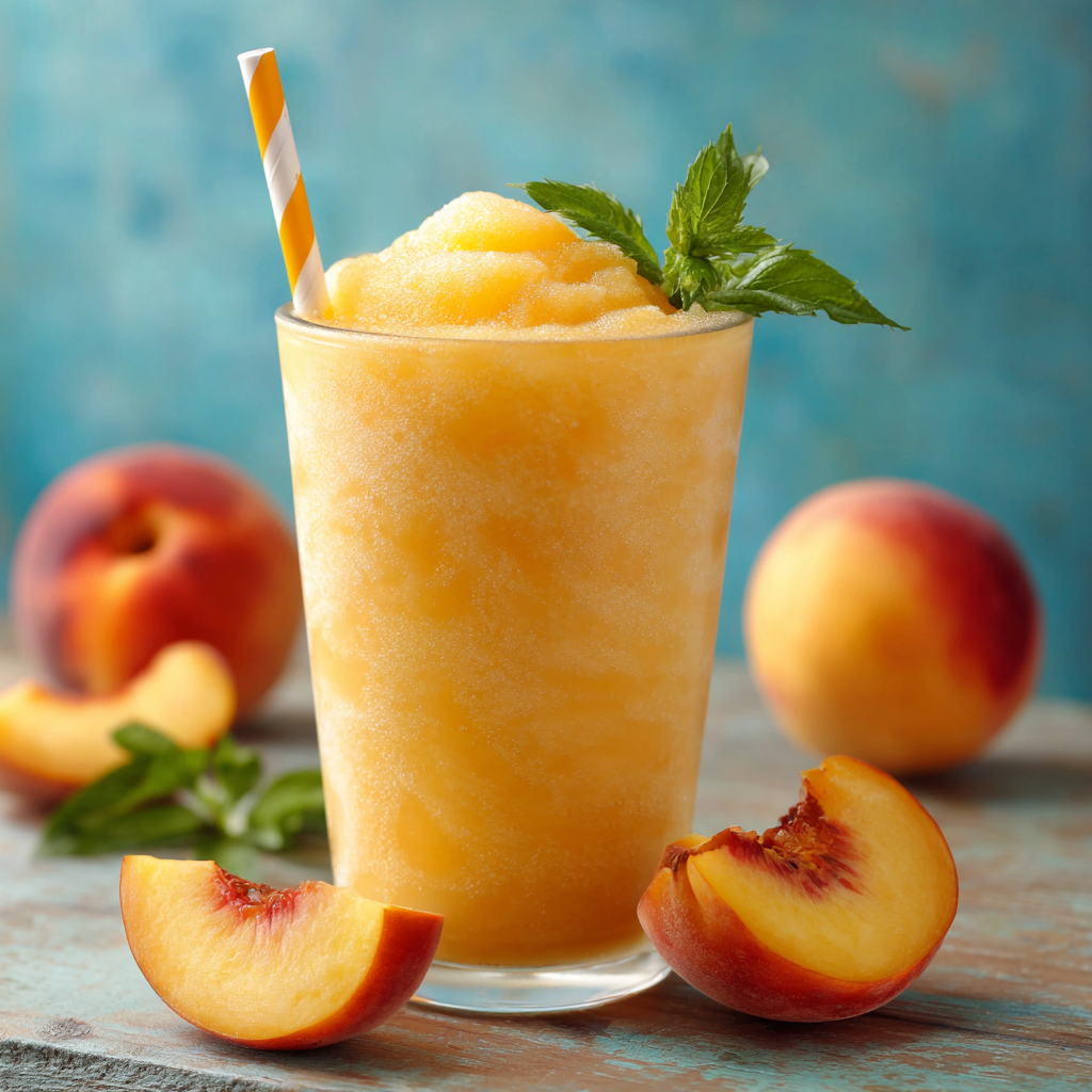 Homemade Peach Slurpee: The Science of “Freezing Point Depression”