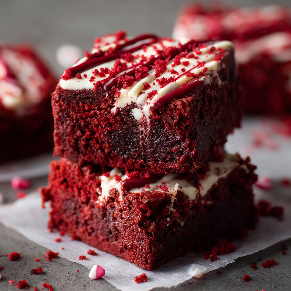 Fudgy Red Velvet Brownies: The Science of “Anthocyanin & Cocoa Alkalization”
