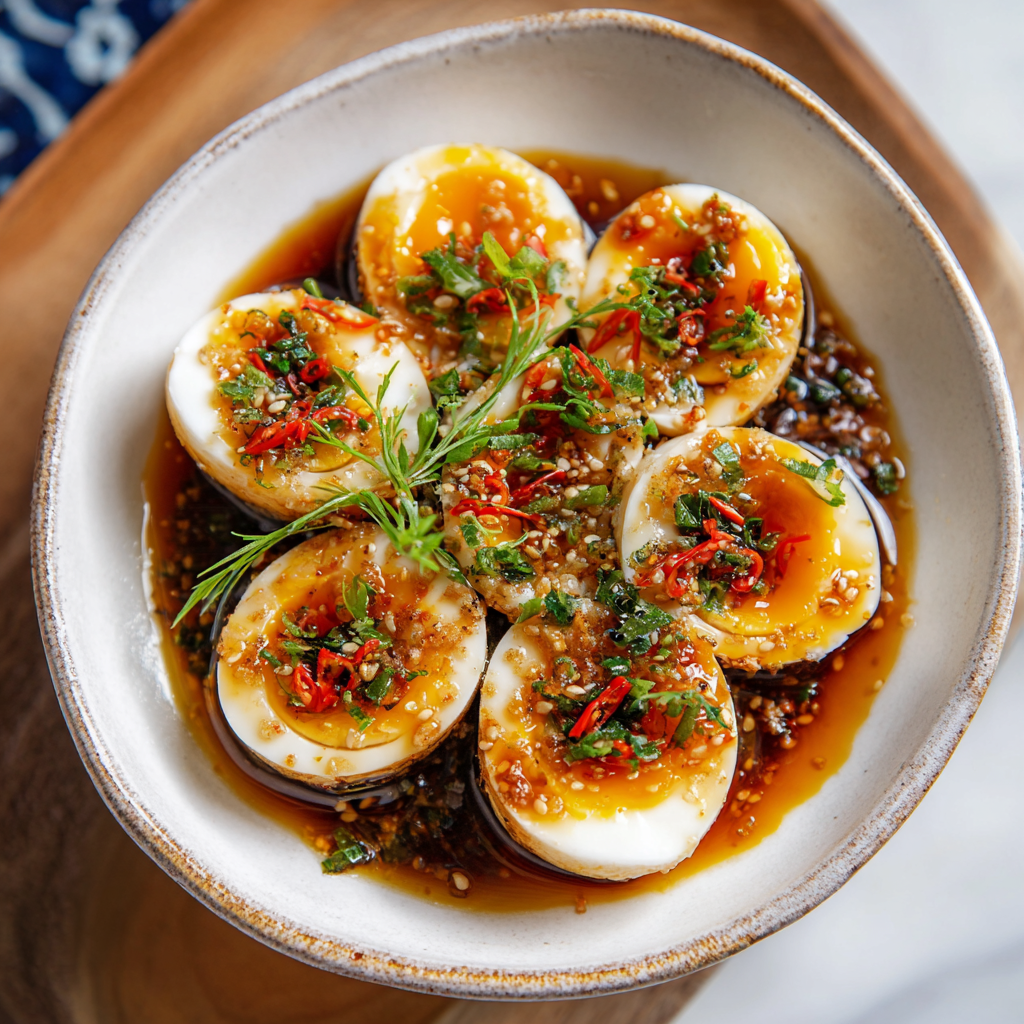 Mayak Eggs (Korean Marinated Eggs): The Science of “Osmotic Curing”