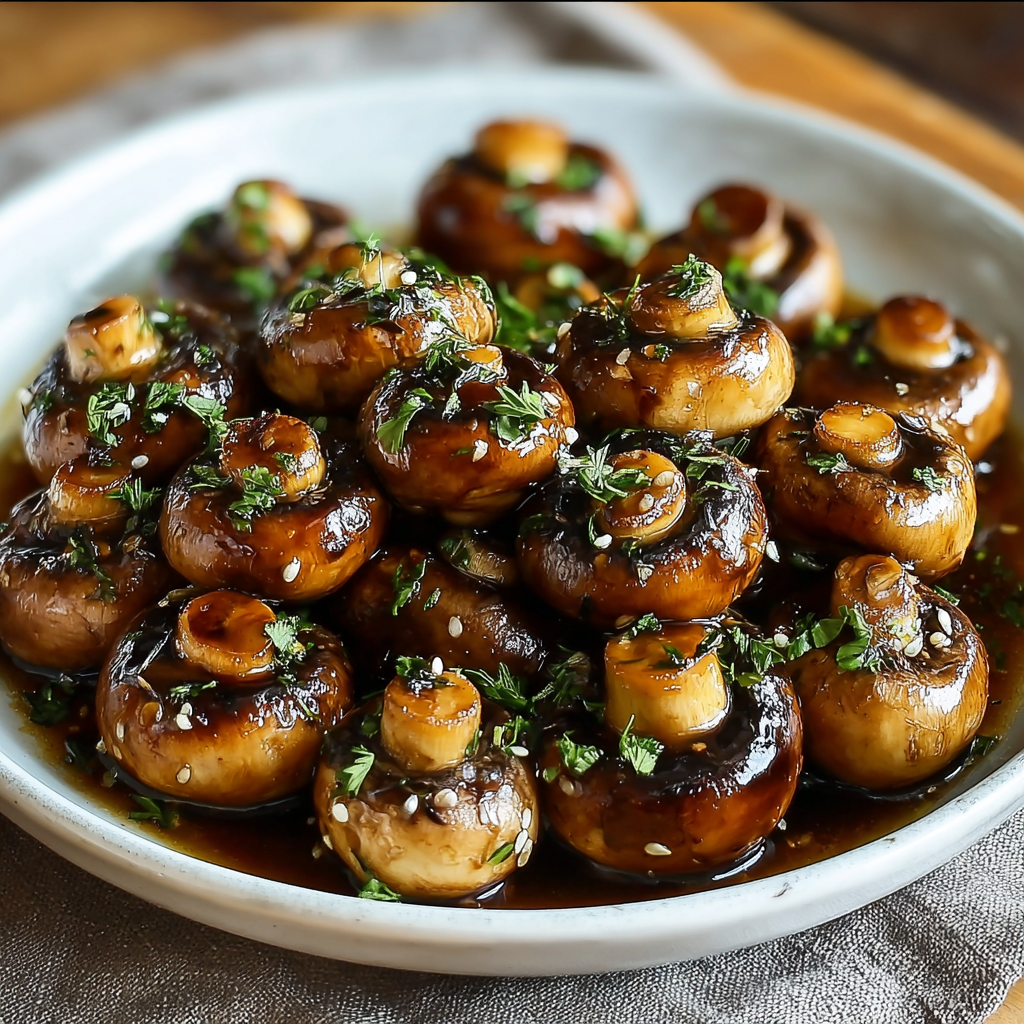 Oven-Roasted Mushrooms with Soy Sauce & Honey: The Science of “Synergistic Umami”