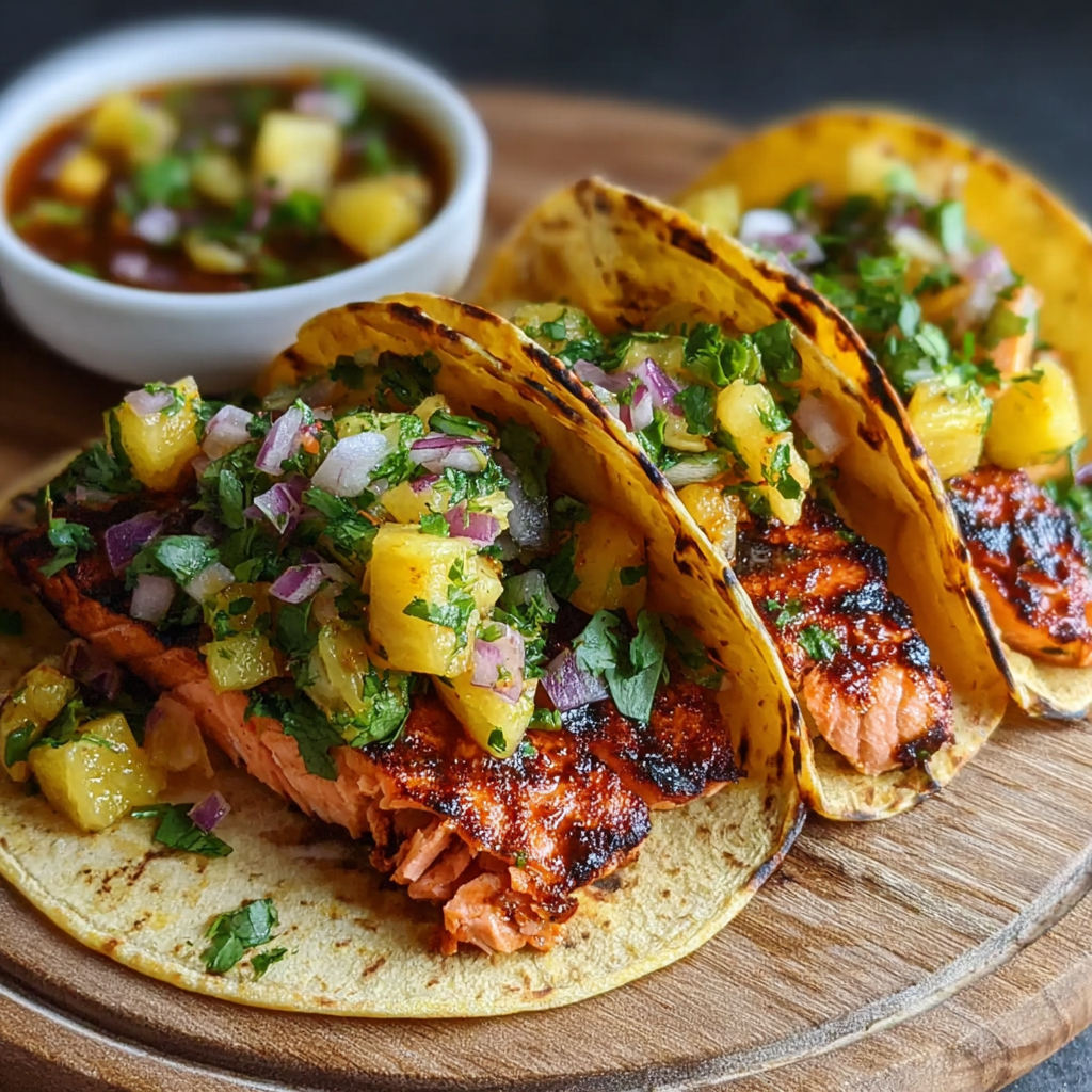 Honey Chipotle Salmon Tacos with Pineapple Salsa: The Science of “Capsaicin-Sugar Synergy”