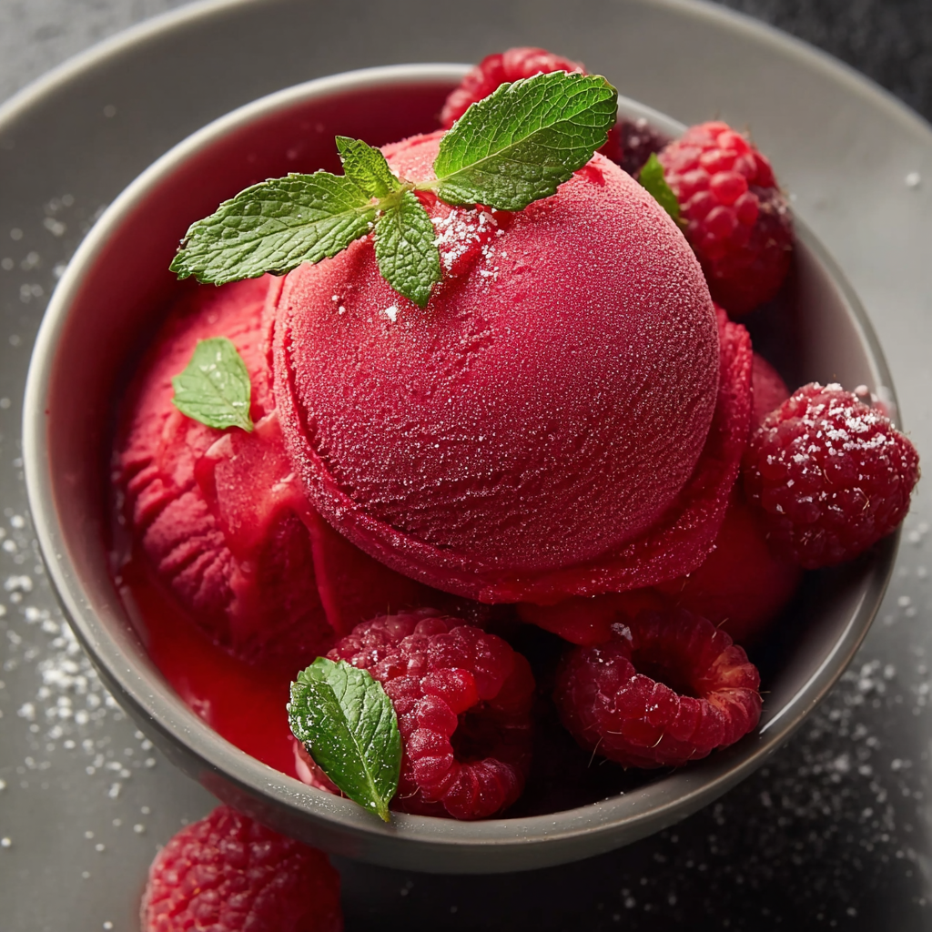 Homemade Raspberry Sorbet – Fresh, Light & Irresistible