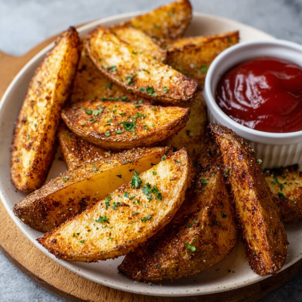 Crispy Baked Potato Wedges: Easy Oven Recipe