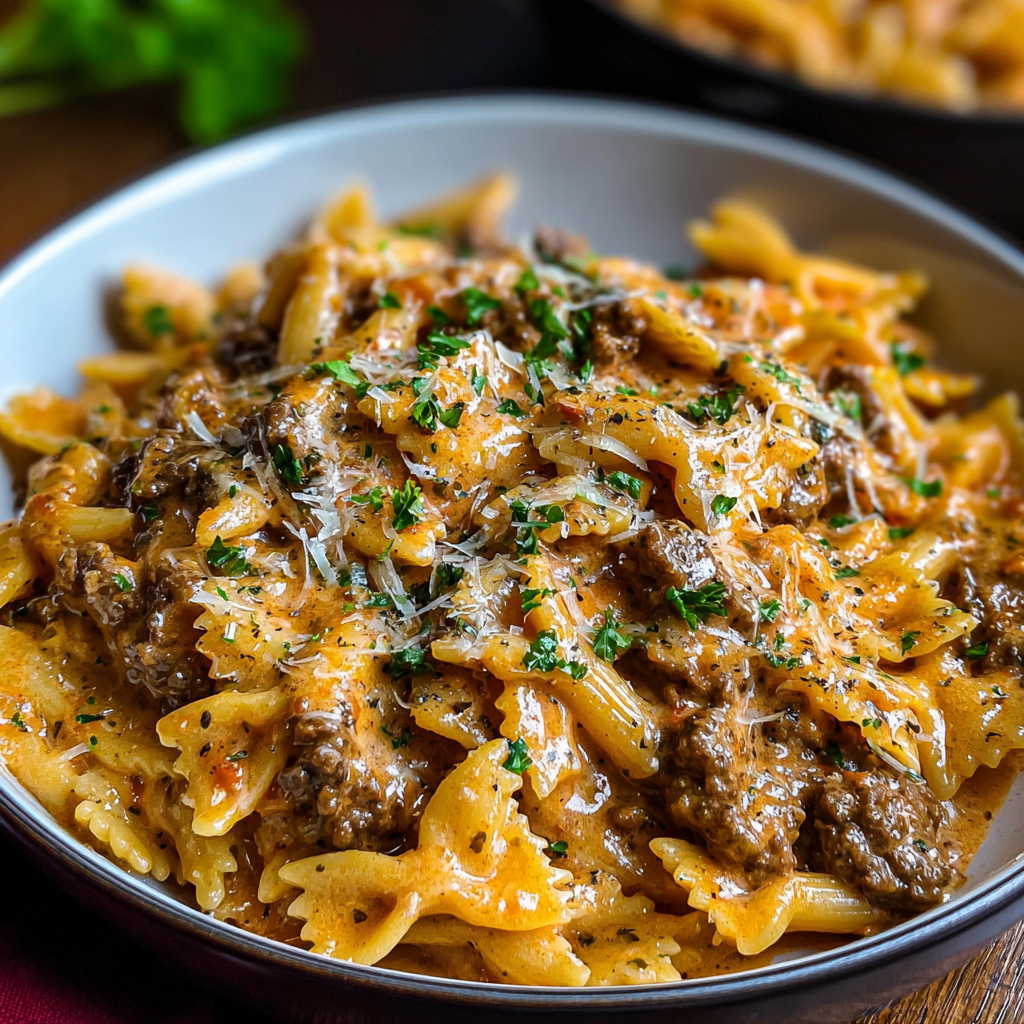The Gastronomic Architecture: Silken Creamy Beef Pasta