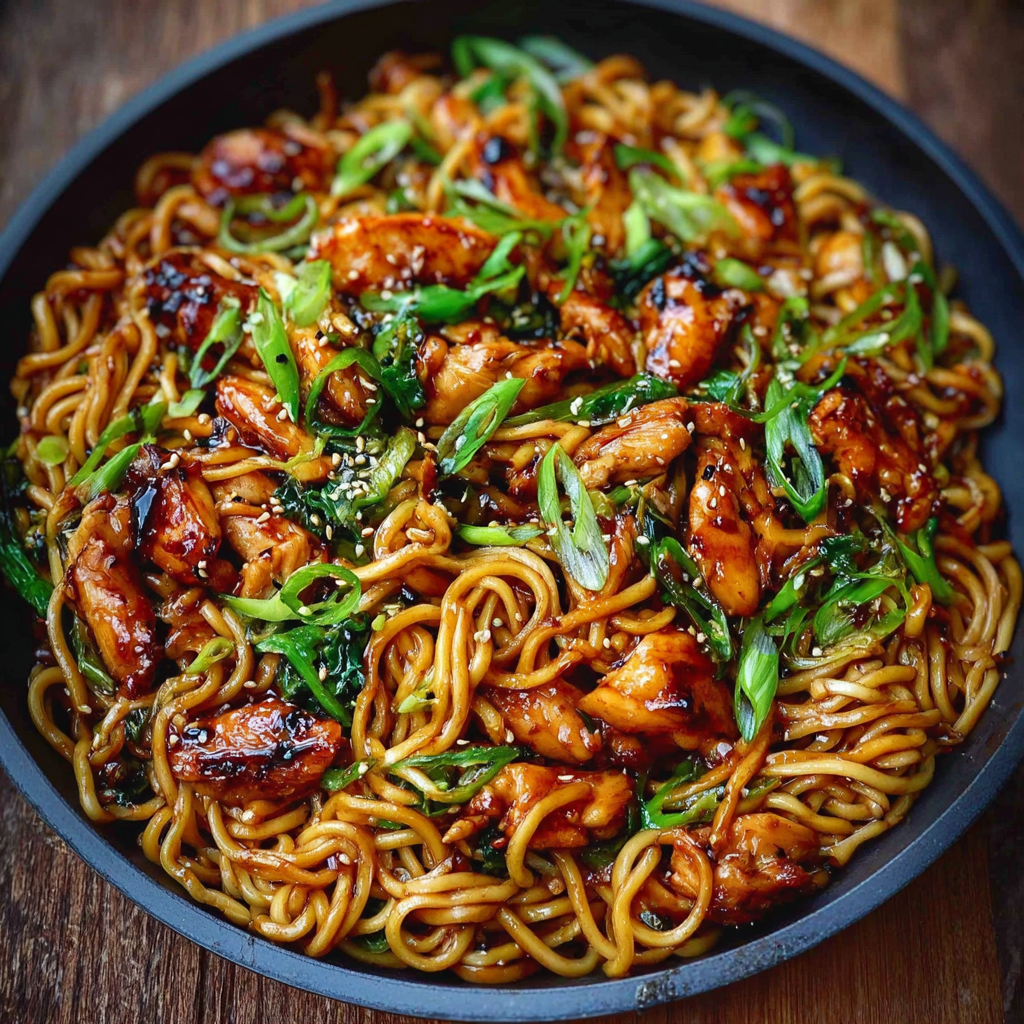 Sticky Garlic Chicken Noodles (High-Protein & Better Than Takeout)