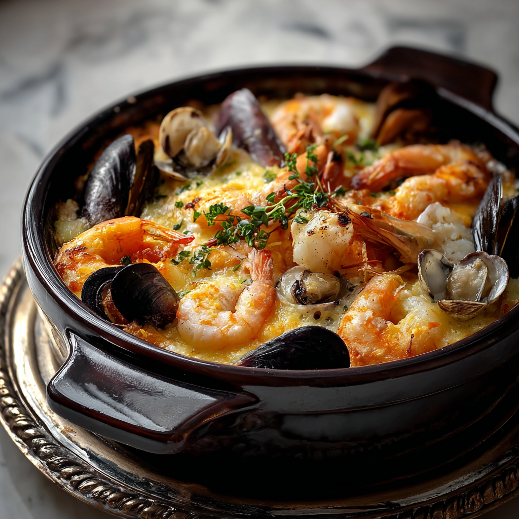 Seafood Casserole – Elegant & Flavorful