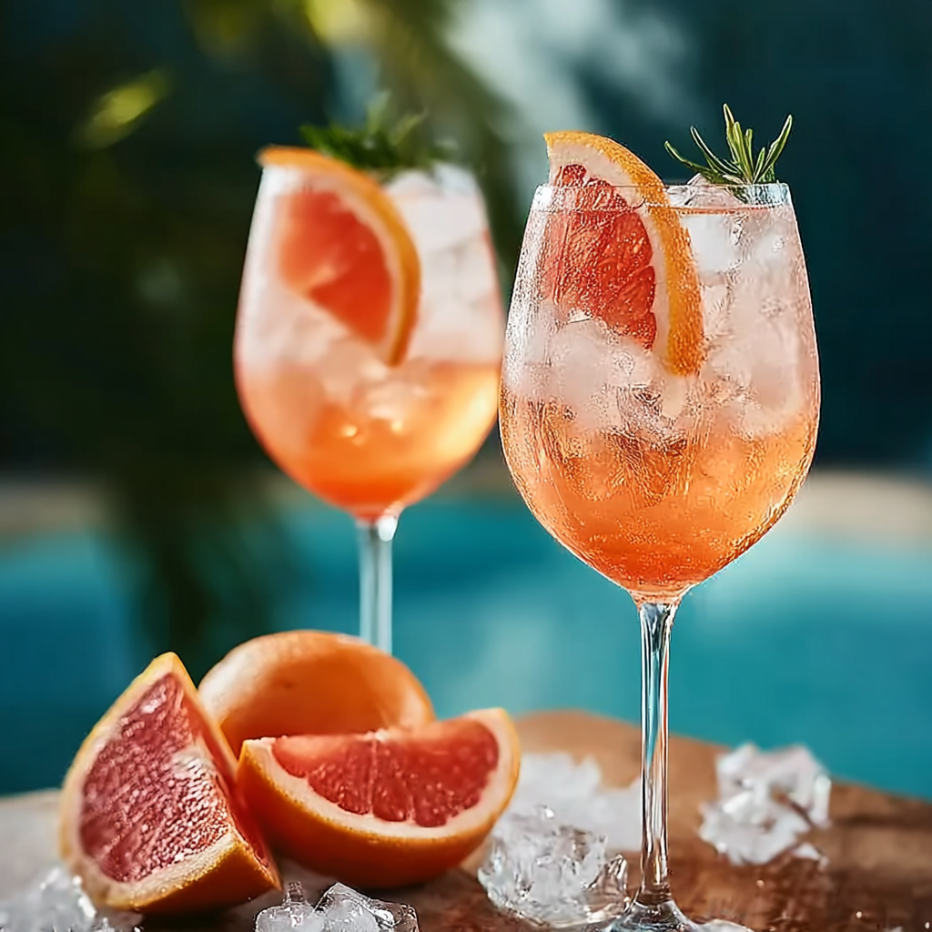 Grapefruit & Grenadine Spritz: The Rosé Summer Sparkle