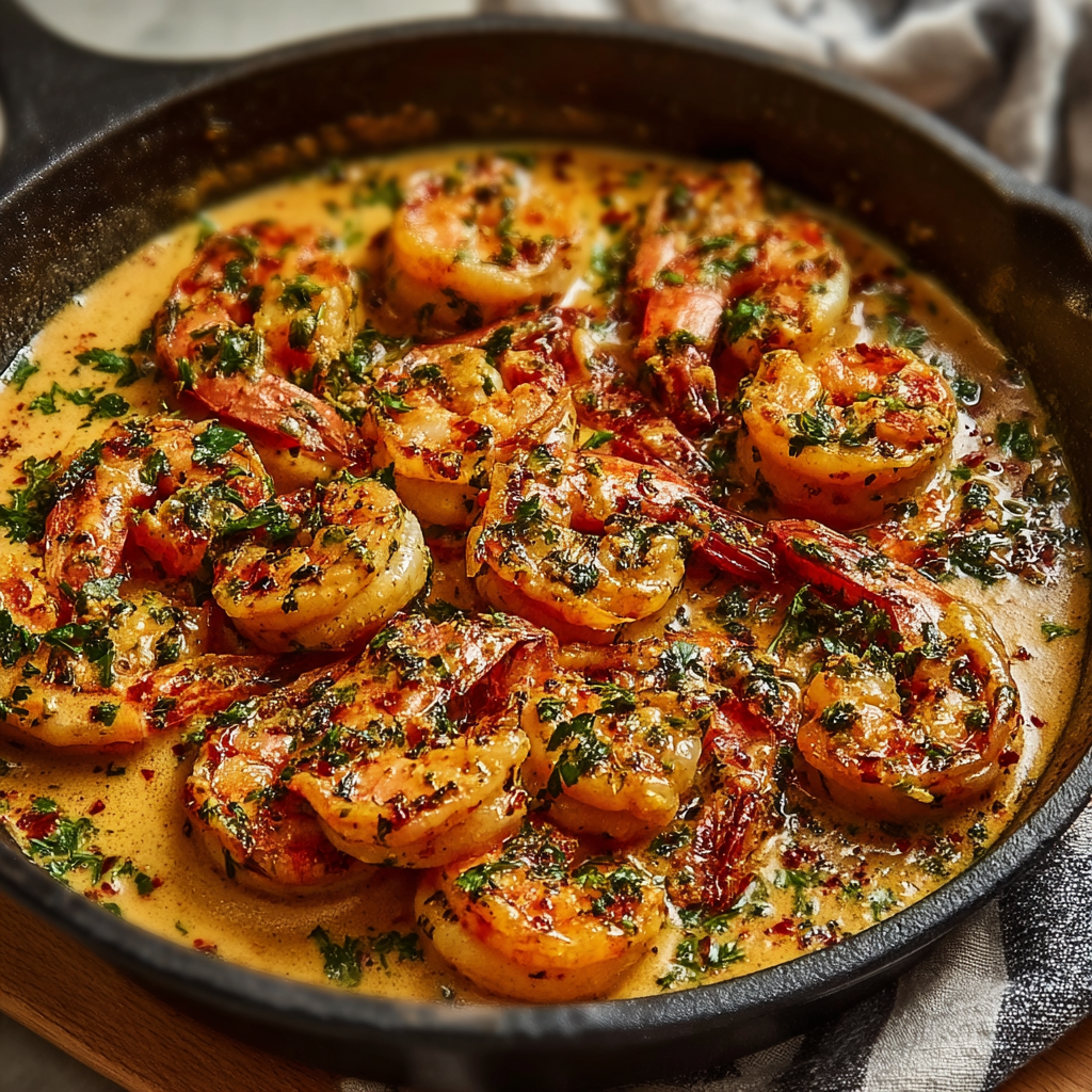 The One-Pan Masterpiece: Creamy Garlic-Paprika Shrimp Skillet