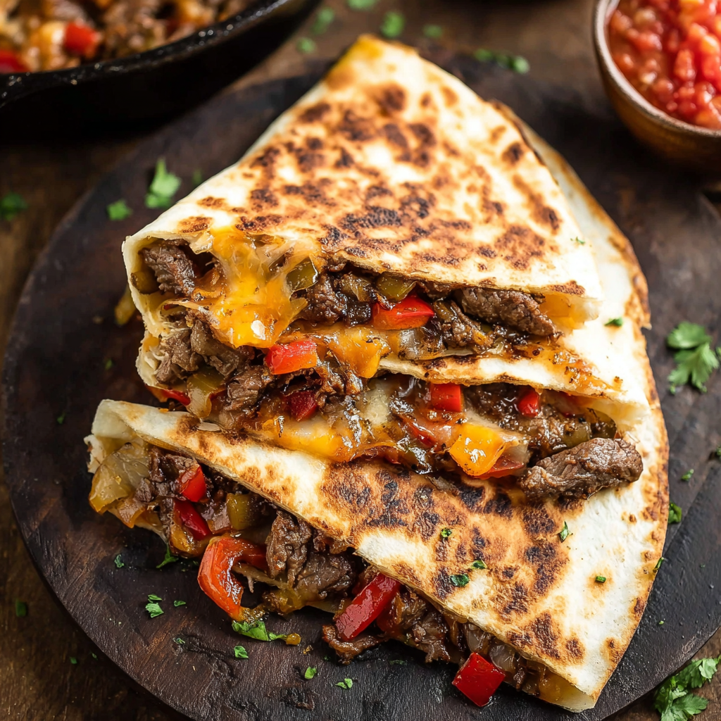 Steak Fajita Quesadillas: Cheesy, Juicy & Full of Flavor