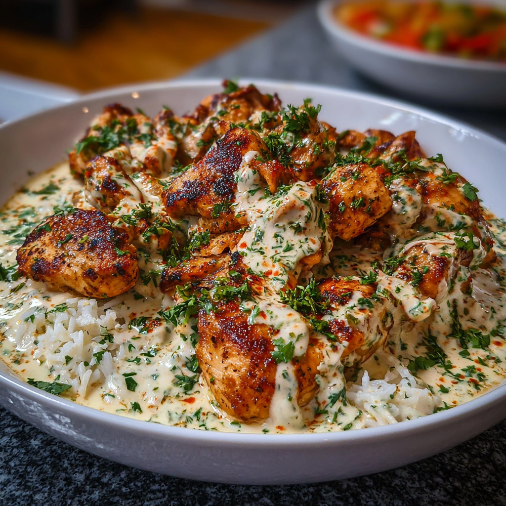Turkish Chicken with Creamy White Sauce: A Rich, Comforting Delight