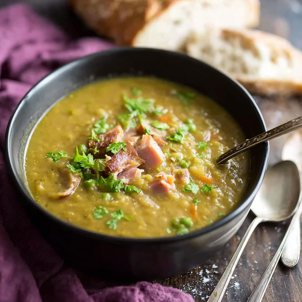 Slow Cooker Pea and Ham Soup