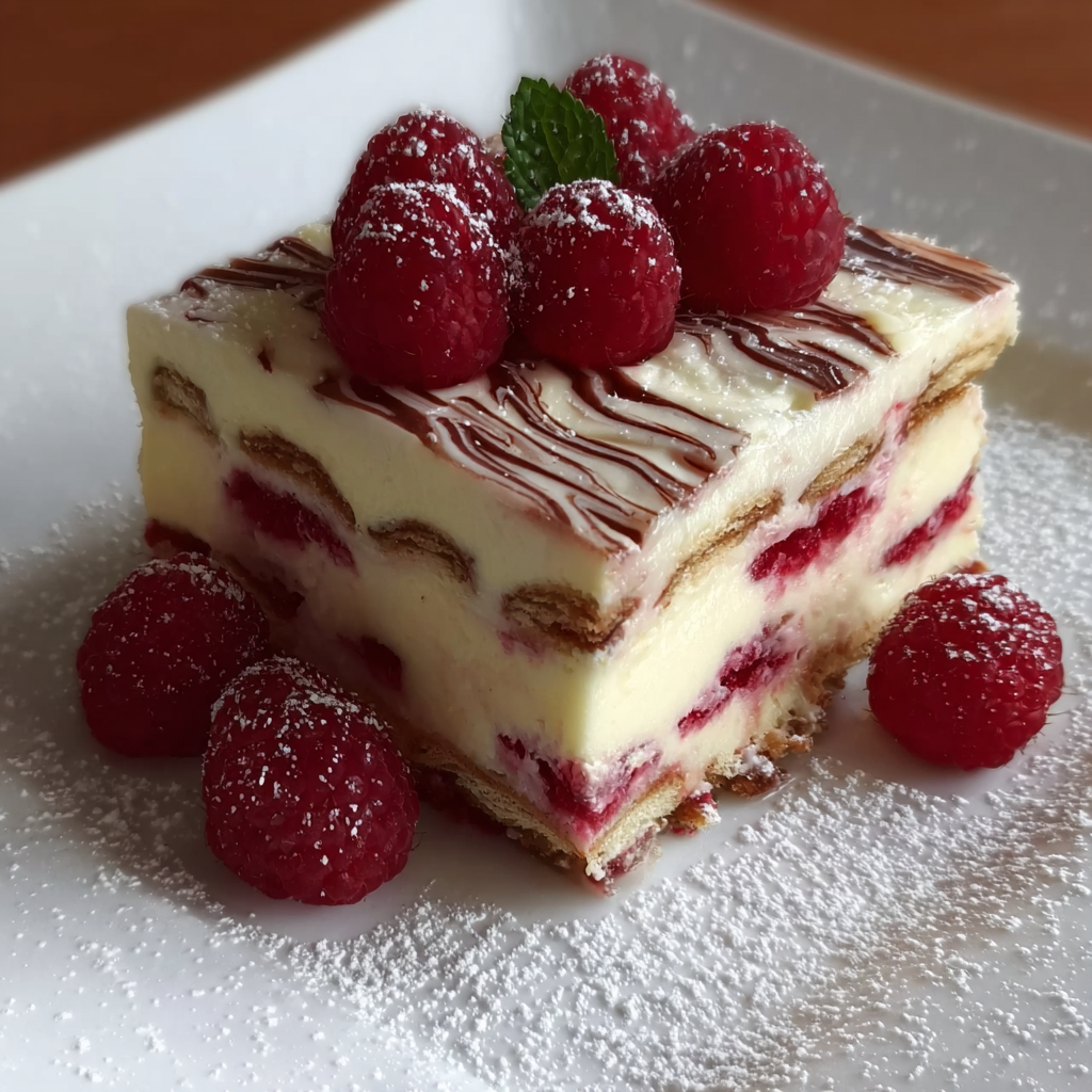 Strawberry, White Chocolate & Raspberry Sweet Lasagna: A Layered Dessert Delight