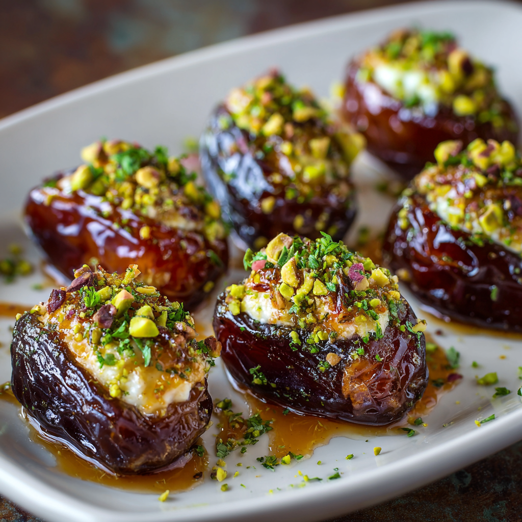 Honey Pistachio Ricotta Stuffed Dates: An Easy and Elegant Sweet Treat