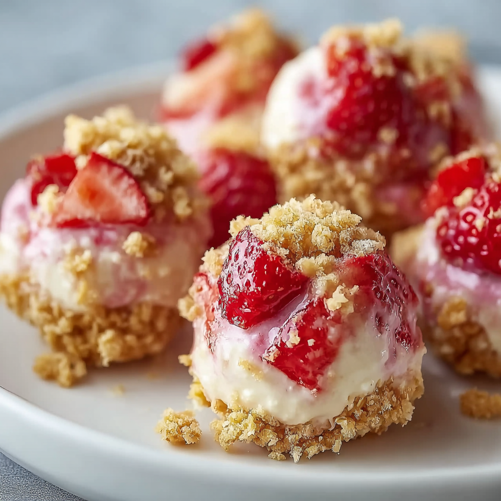 Irresistible Strawberry Cheesecake Crunch Bites in 30 Minutes