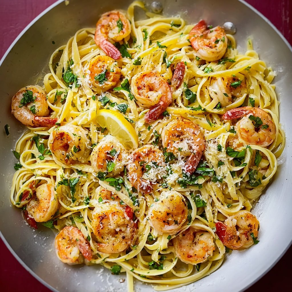 Shrimp Linguine (Garlicky, Lemony, Restaurant-Style in 25 Minutes)