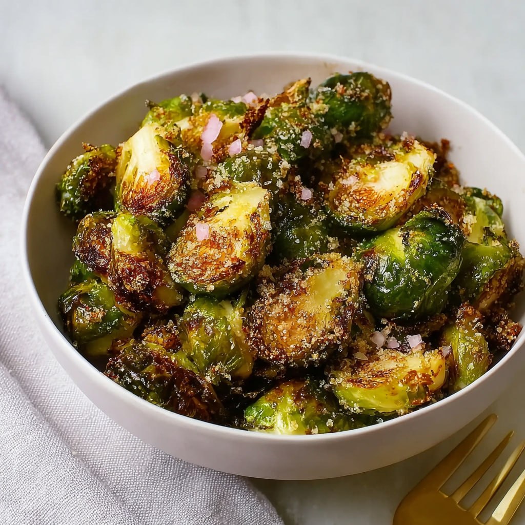 Crispy Air Fryer Brussels Sprouts – Golden, Caramelized & Completely Addictive
