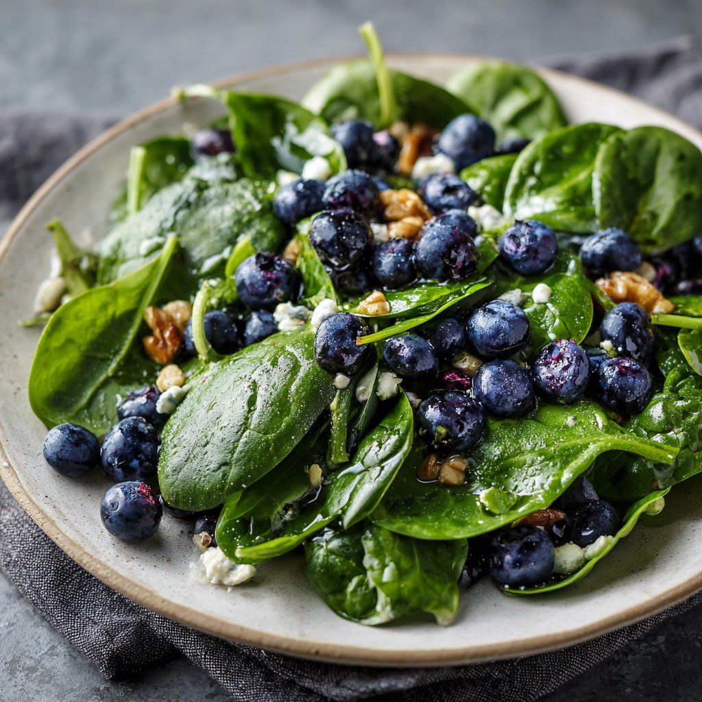 20-Minute Spinach Blueberry Salad (Fresh & Easy)