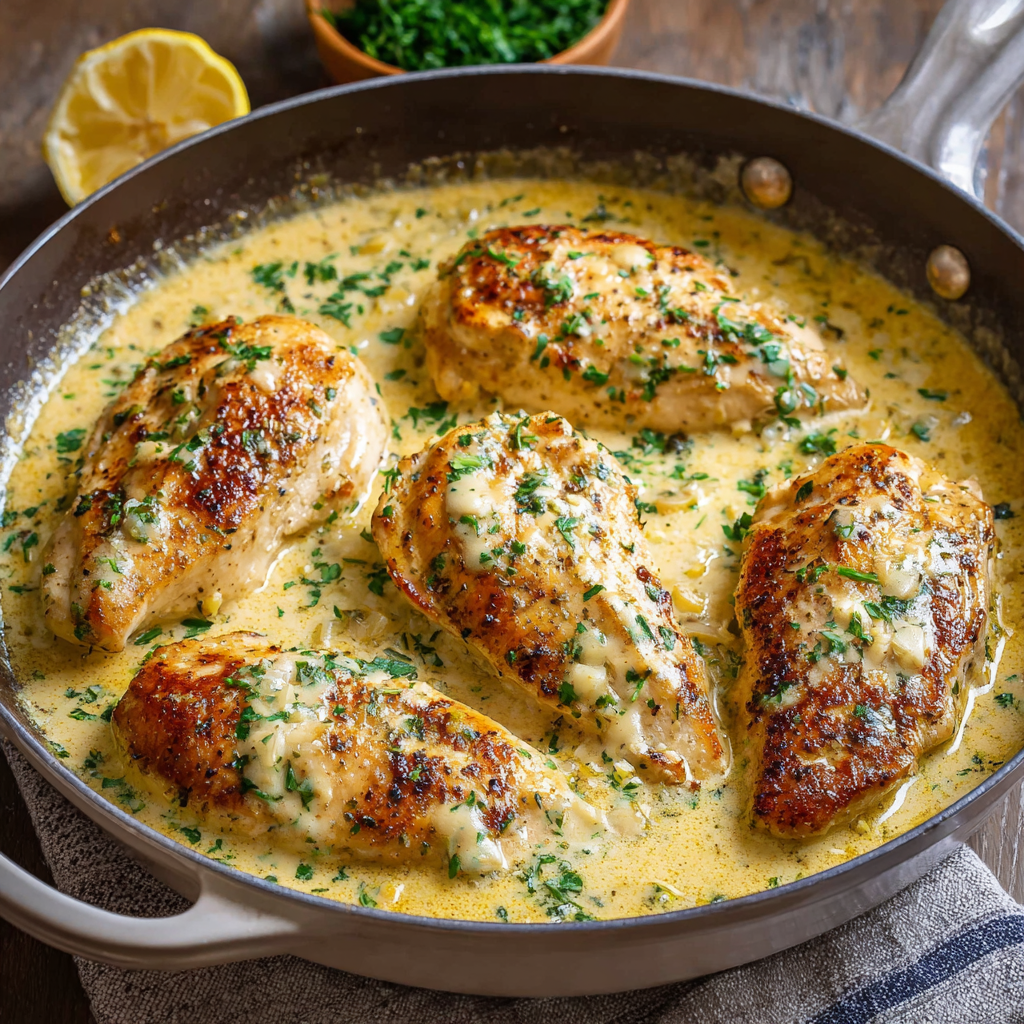 The Culinary Architect: Creamy Garlic Chicken Breasts