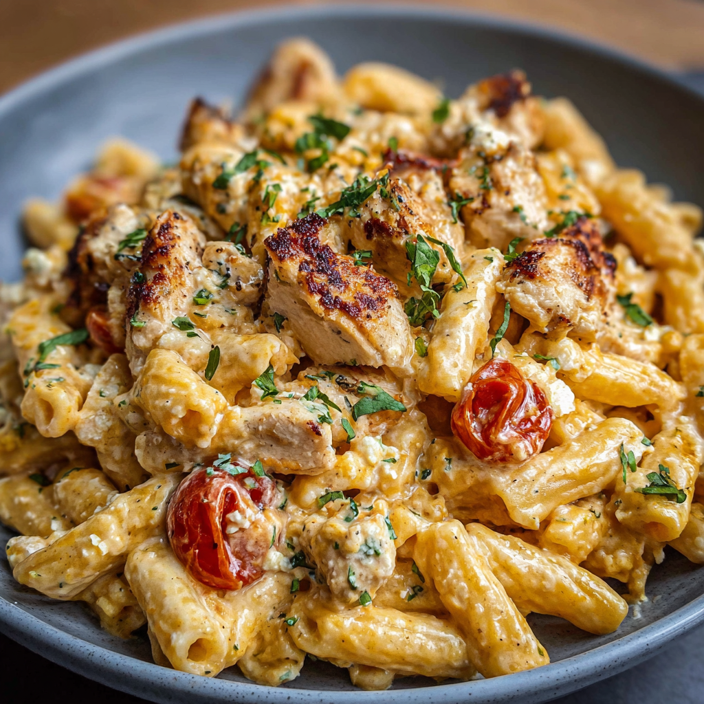 The Culinary Architect: Creamy Chicken Feta Pasta