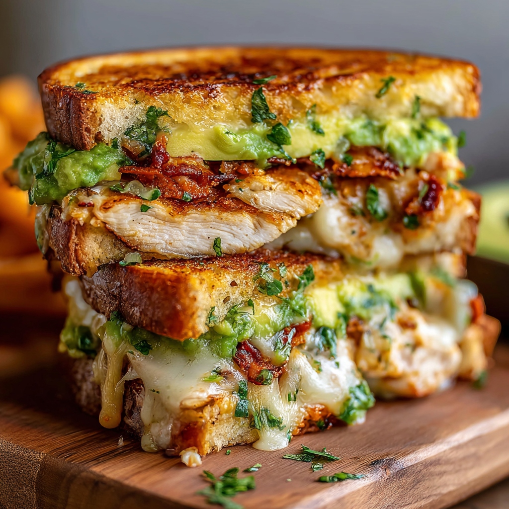 The Culinary Architect: Chicken Avocado Melt Sandwich