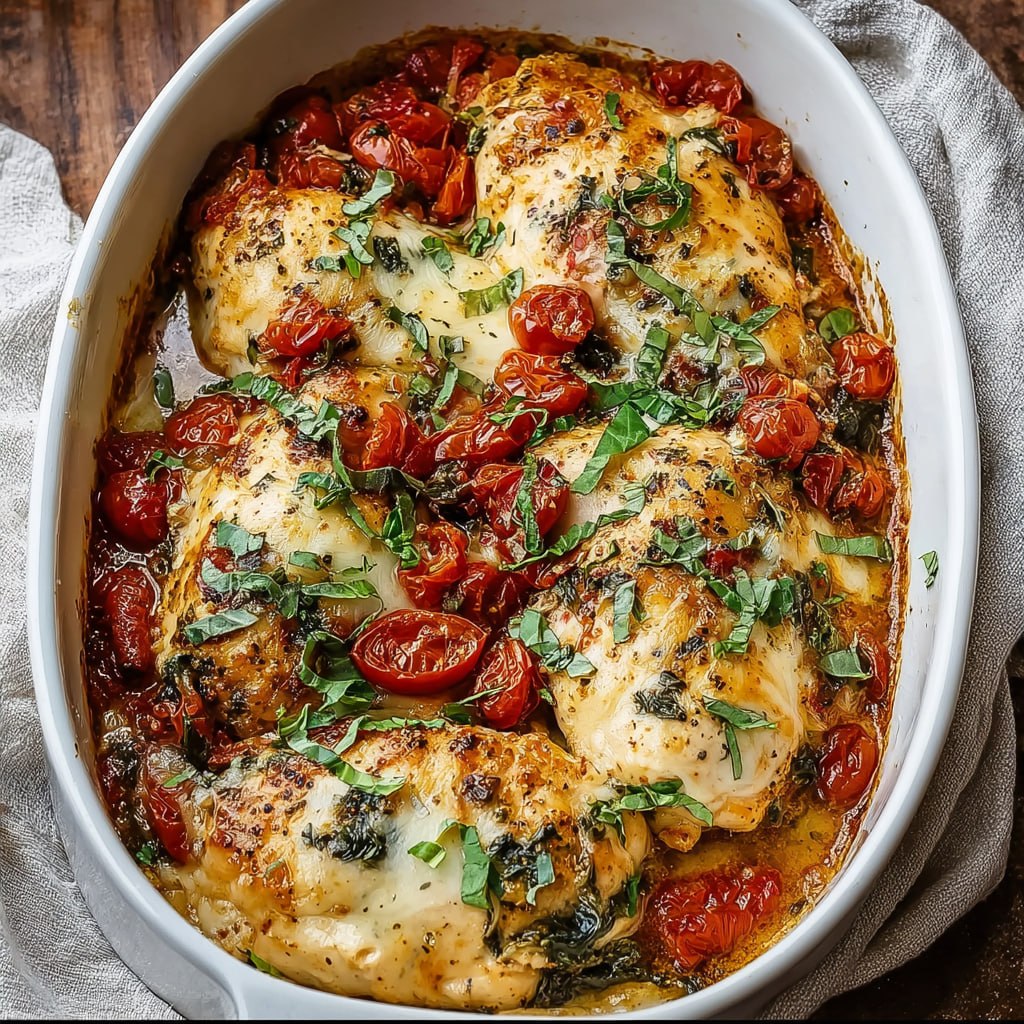 Baked Tuscan Chicken Casserole (Sun-Dried Tomato Cream in 50 Minutes)