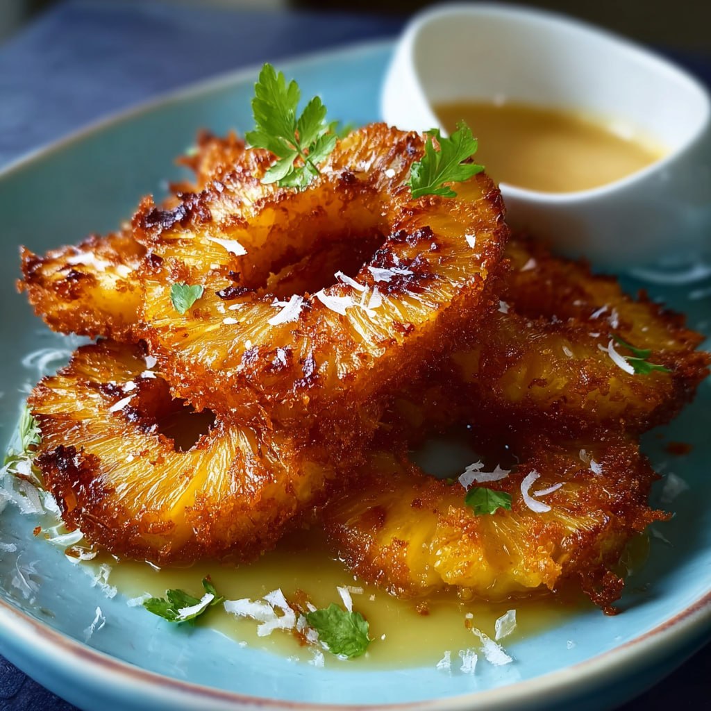 Rum-Soaked Fried Pineapple (Caribbean Boozy Caramelized Dessert in 15 Min)
