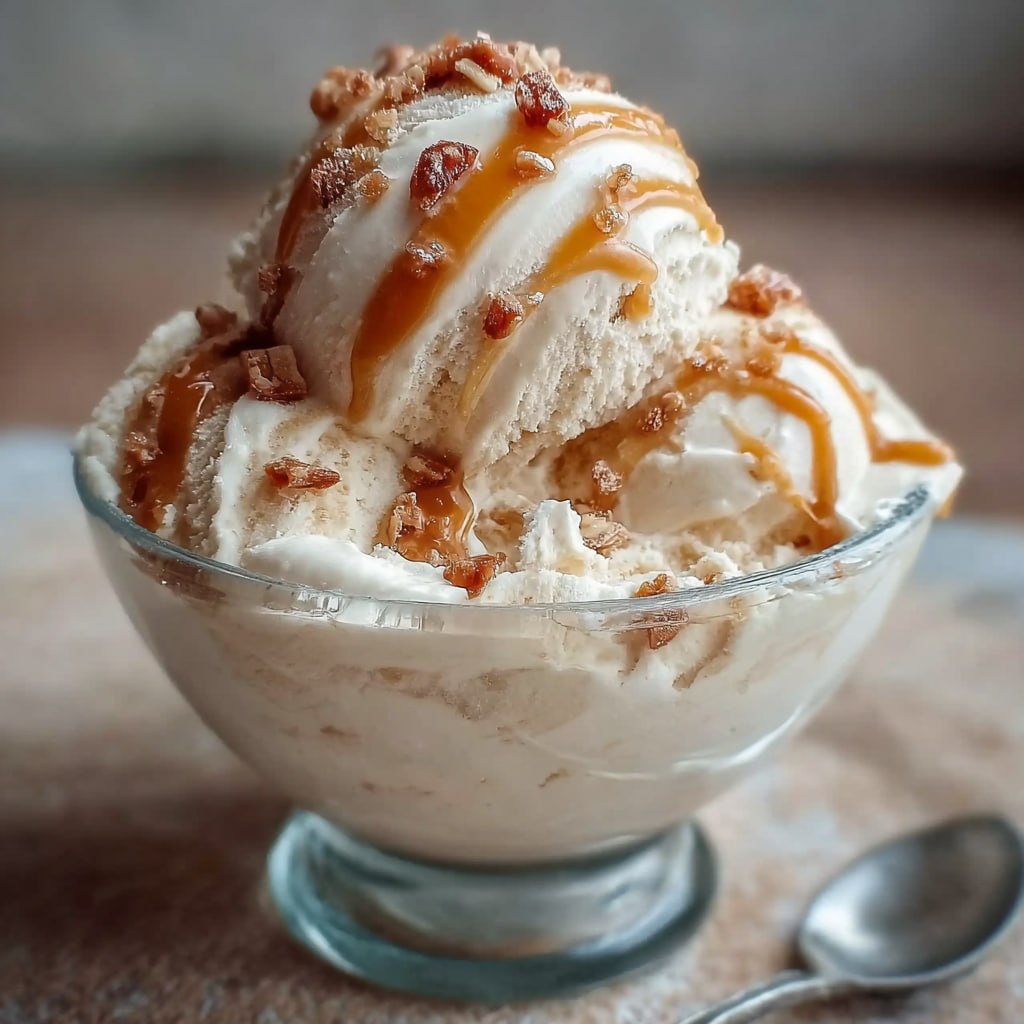 Salted Caramel Cottage Cheese Ice Cream (High-Protein Viral No-Churn, 5 Min Prep)