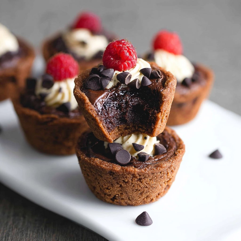Brownie Tarts (Bite-Sized Chocolate Heaven With Ganache & Berries, 45 Min)