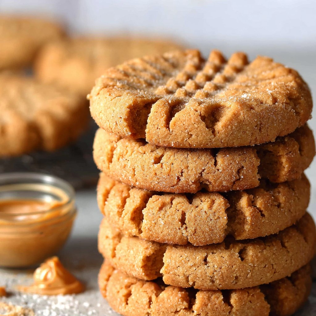 Peanut Butter Cookies (Classic 4-Ingredient Fork-Pressed, 25 Min)