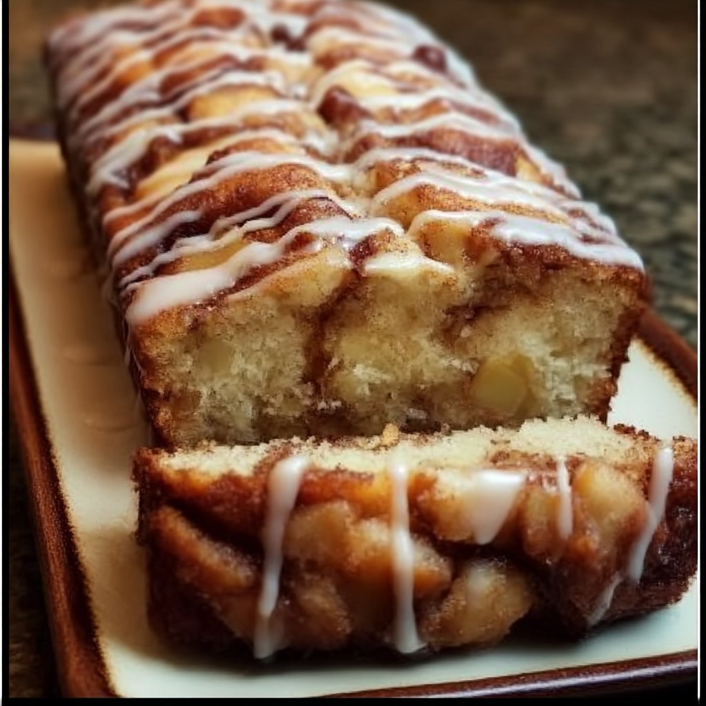 Cinnamon Roll Bread With Icing (Yeasted Swirled Loaf with Vanilla Glaze, 90 Min)