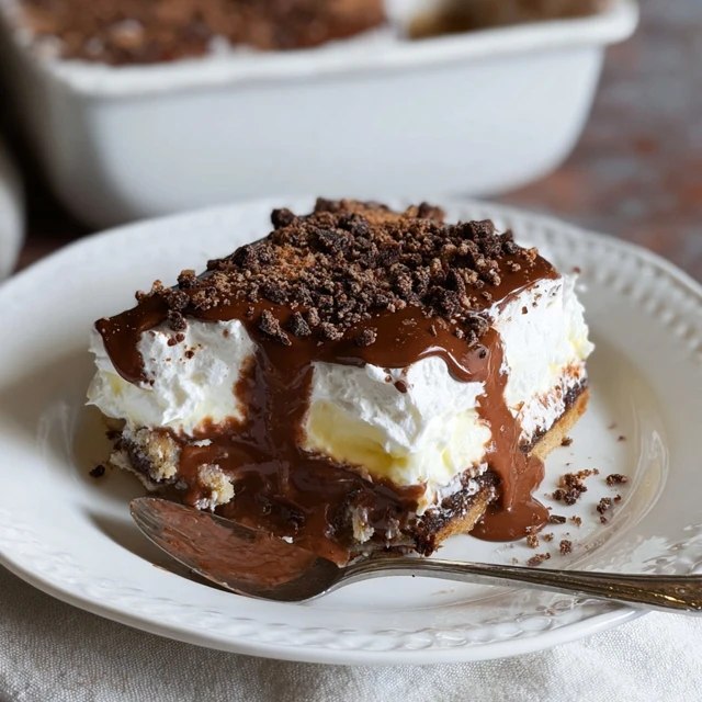 Chocolate Lasagna Dessert (No-Bake Oreo Pudding Layered Bars, 4 Hours Chill)