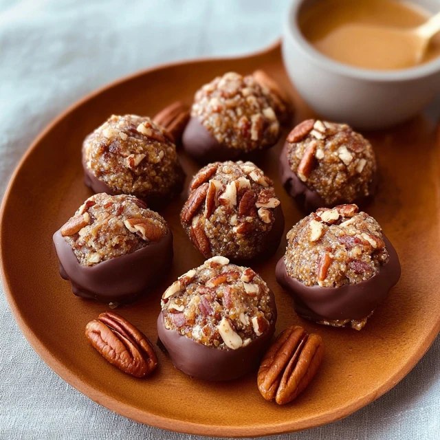 Chocolate Pecan Energy Bites (No-Bake Oats, Cocoa, Pecans, Dates, Peanut Butter, 15 Min)