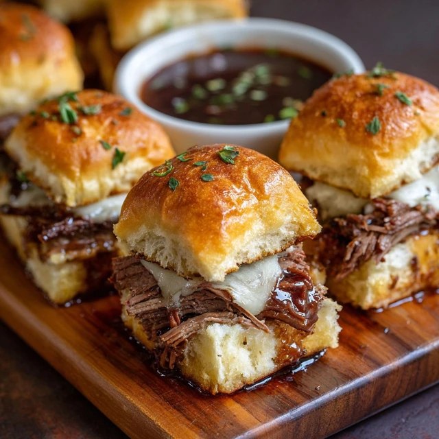 Beef Brisket Sliders (Slow-Smoked Brisket, BBQ Sauce, Slaw, Hawaiian Rolls, 15 Min Assembly)