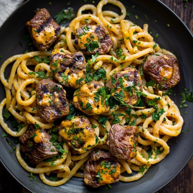 Beef Stroganoff Pasta (Tender Beef, Mushrooms, Sour Cream Sauce, Egg Noodles, 40 Min)