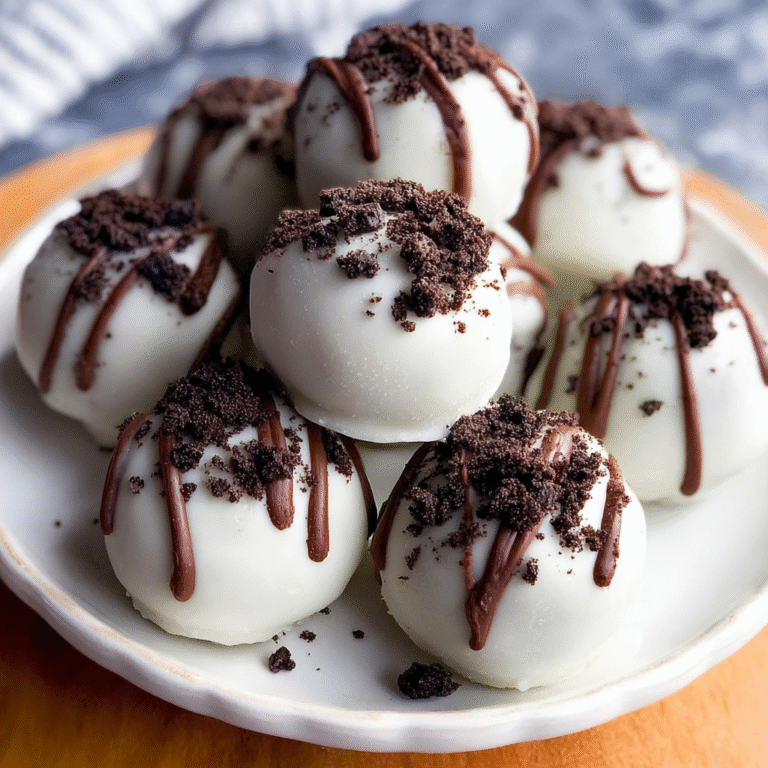 Delicious Easy Oreo Truffles on a plate