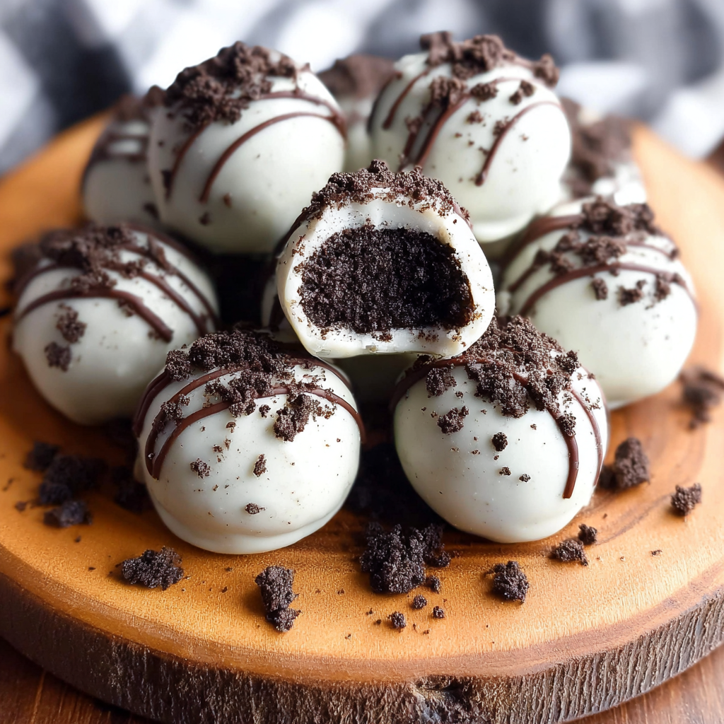 Ingredients for Easy Oreo Truffles arranged neatly