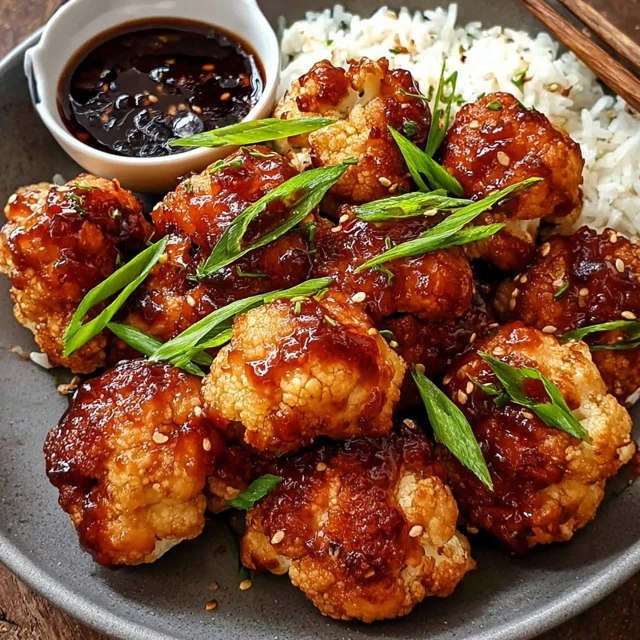 General Tso’s Cauliflower (Crispy Vegetarian Takeout Copycat, Sweet & Spicy, 35 Min)