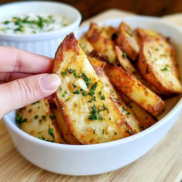 Garlic Parmesan Potato Wedges (Crispy Oven-Baked Wedges with Herbs, 45 Min)